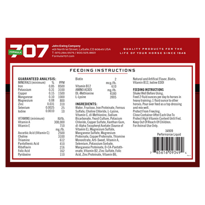 FORMULA 707 PERFORMANCE FORMULA LIQUIDA gl