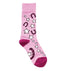 CALCETINES #468181 ROSA/BERRY T QC79 NIÑA  13-4 ESTAMPADO